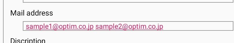 * Example with the original formatting kept (the email addresses are underlined, as shown above).